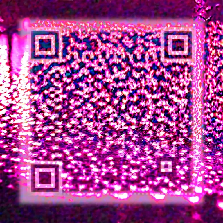 QR code artístico com IA: Noite de néon