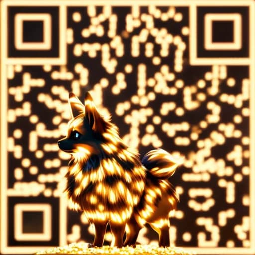 Golden Fox AI QR code style