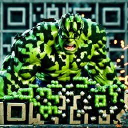 Hulk QR art