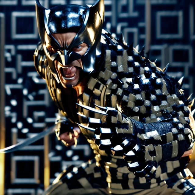 AI QR code art style: Wolverine