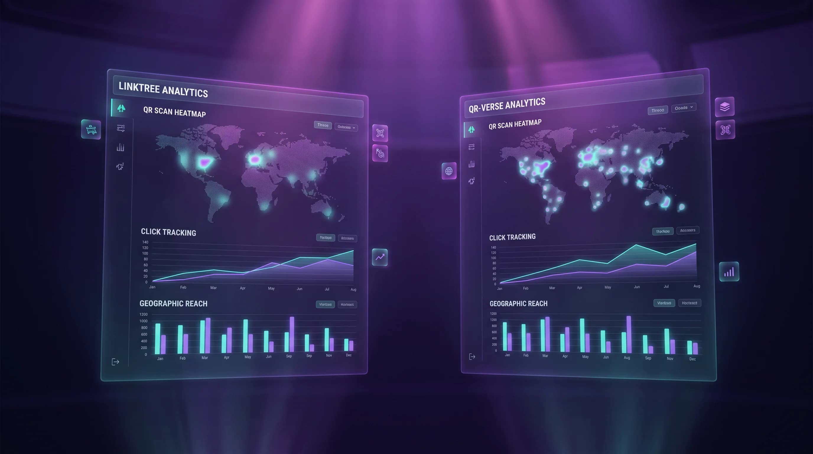 Linktree Analytics vs QR-Verse: What You Actually See (and What's Hidden)