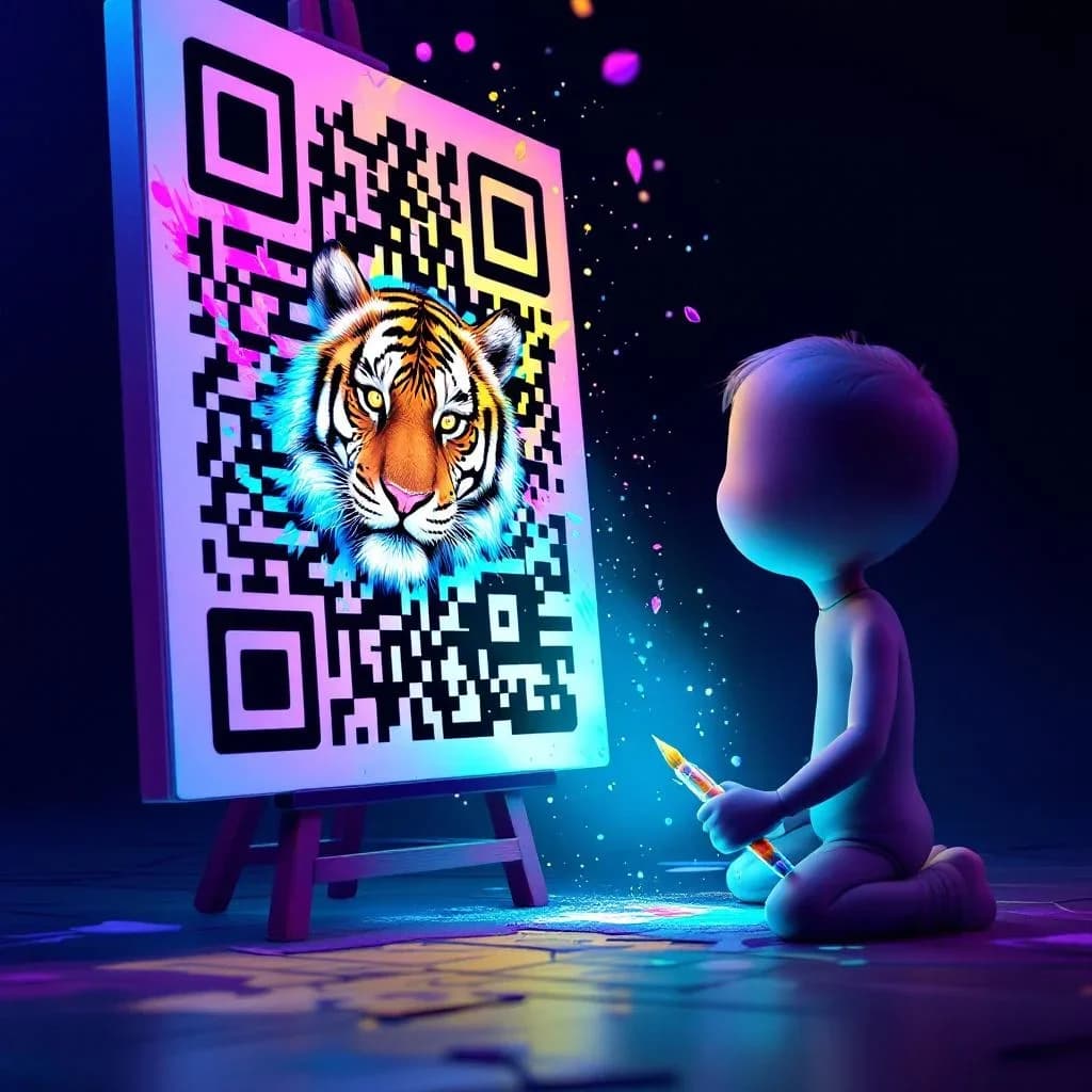 Passo 2 - Personalize seu QR code e acesse o AI Art Generator