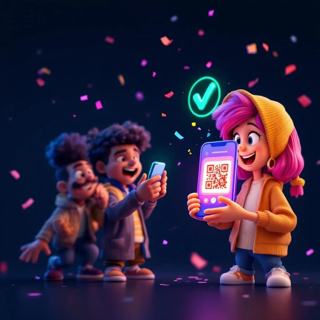 Passo 3 - Baixe e compartilhe seu QR code com arte IA em qualquer lugar