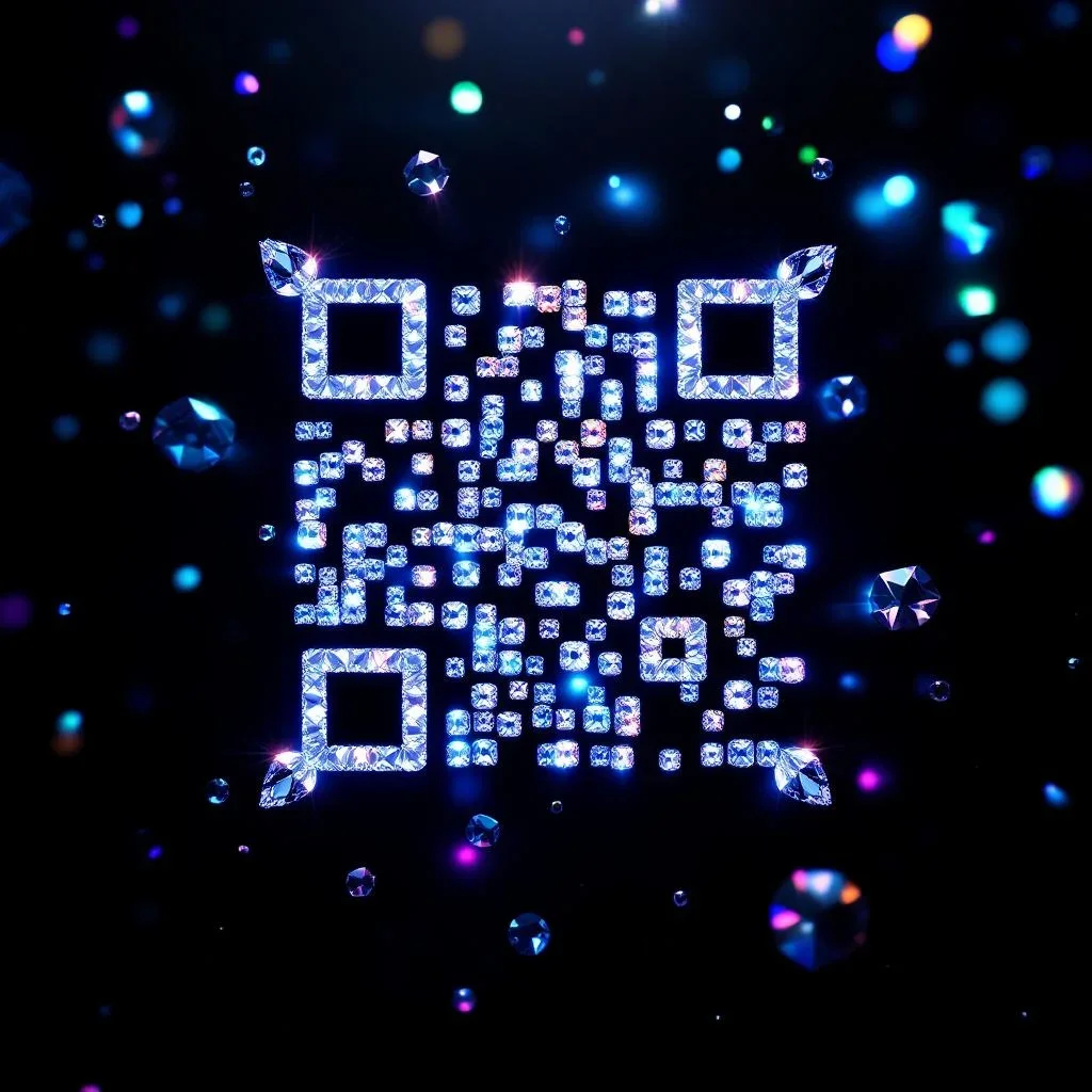 AI QR code in corporate blue style — clean, professional design for business use