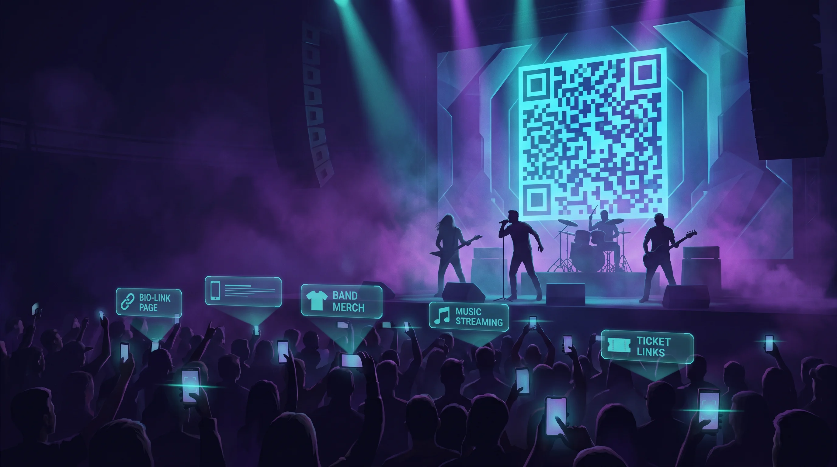 Linktree Alternative for Bands: One QR Code for Merch, Shows and ...